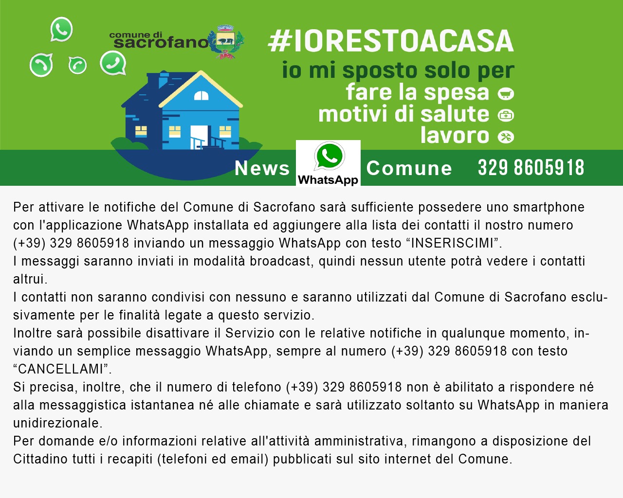 Immagine News WhatsApp Comune