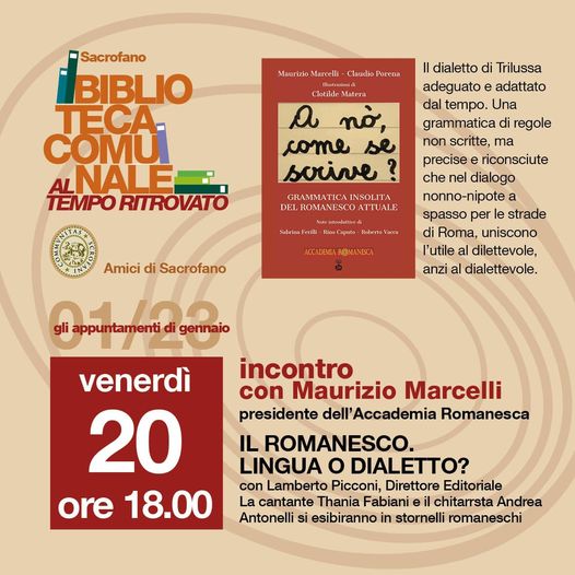 INCONTRO: IL ROMANESCO. LINGUA O  DIALETTO? v