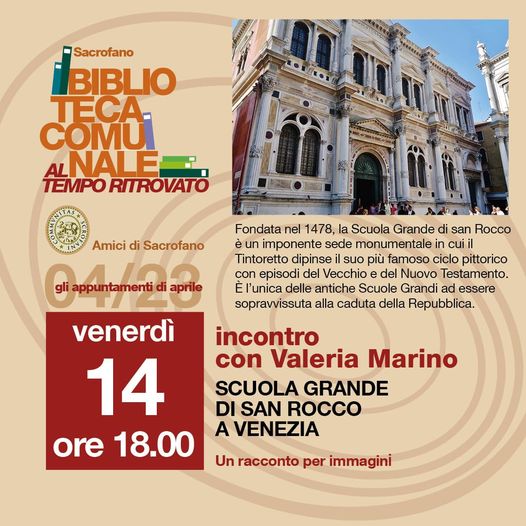 INCONTRO: SCUOLA GRANDE DI SAN ROCCO A VENEZIA 