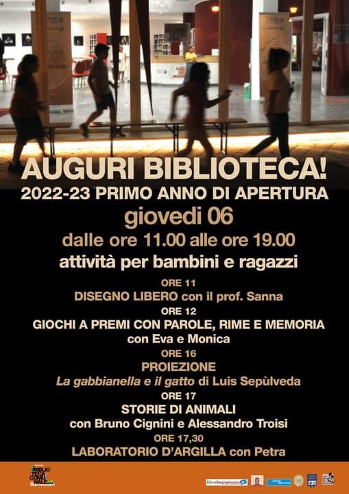 AUGURI BIBLIOTECA ! 2022-2023 primo anno di apertura.