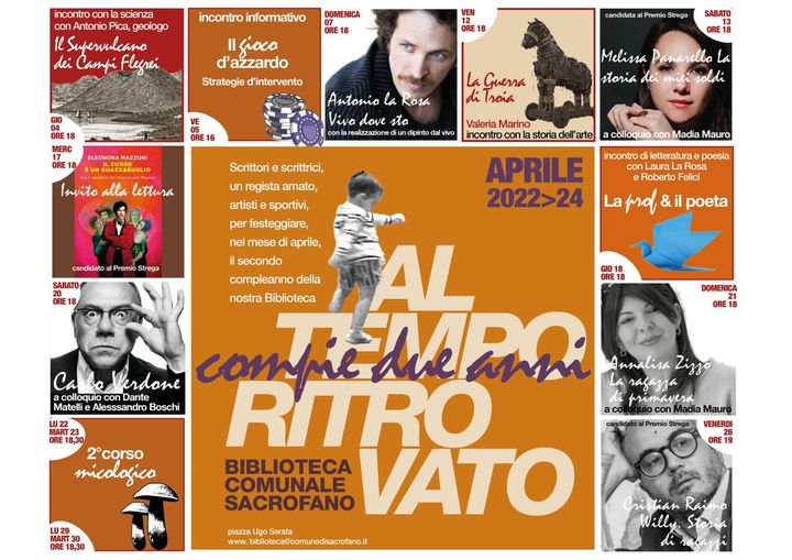  BIBLIOTECA COMUNALE: AD APRILE I FESTEGGIAMENTI PER IL SECONDO COMPLEANNO 