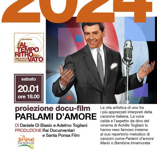 BIBLIOTECA: A SACROFANO IL DOCU-FILM “PARLAMI D’AMORE” PER CELEBRARE IL GRANDE ARTISTA ACHILLE TOGLIANI