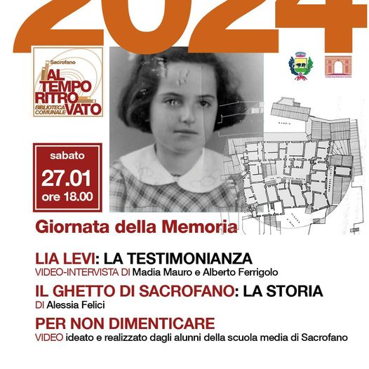 GIORNO DELLA MEMORIA: DIBATTITO CON PROIEZIONE INTERVISTA ESCLUSIVA A LIA LEVI E VIDEO “PER NON DIMENTICARE” DEI NOSTRI EX STUDENTI 