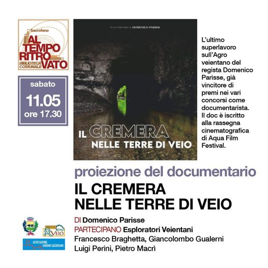  BIBLIOTECA : IL CREMERA NELLE TERRE DI VEIO -  PROIEZIONE DOCUMENTARIO