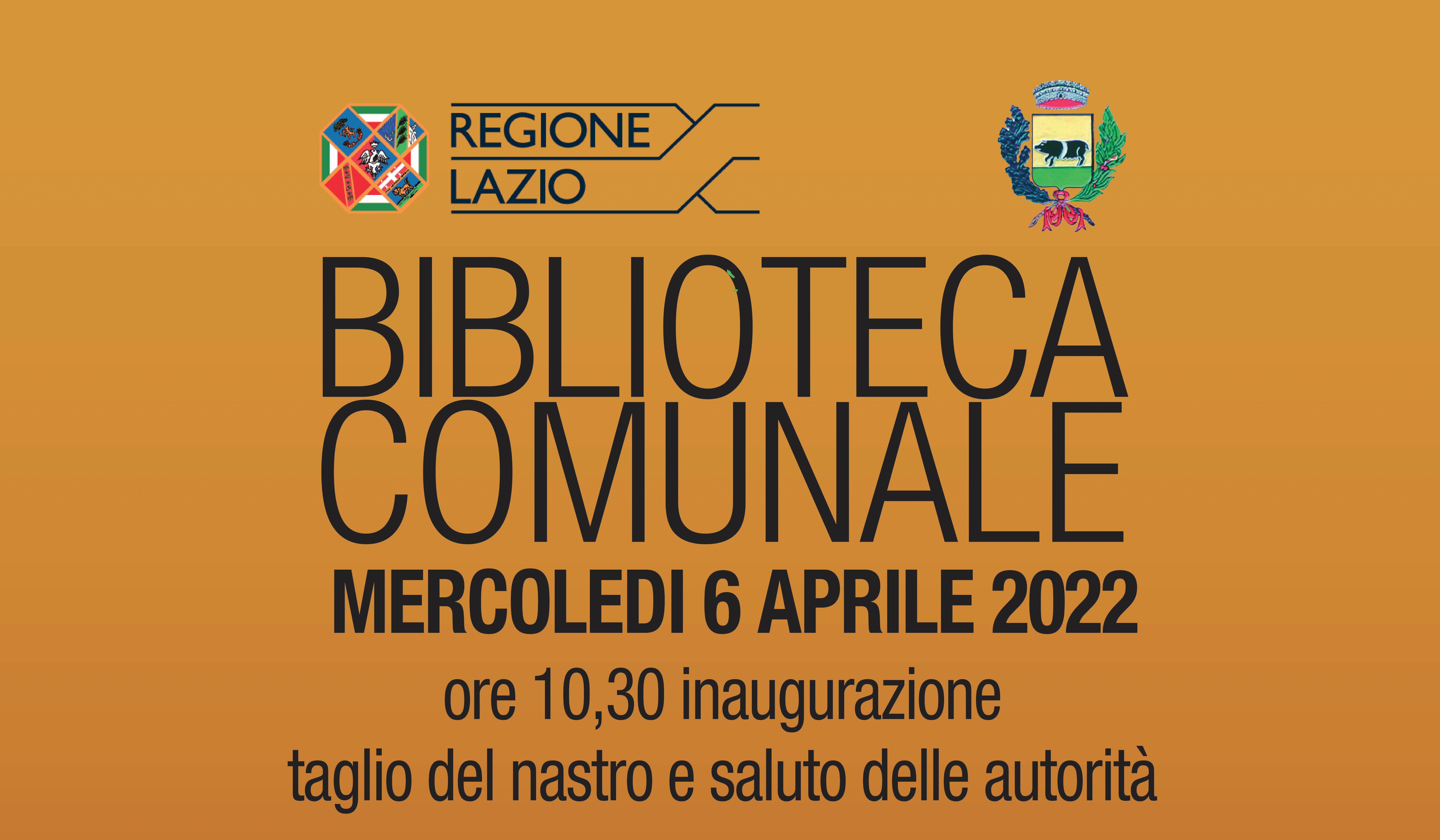 INAUGURAZIONE DELLA BIBLIOTECA COMUNALE