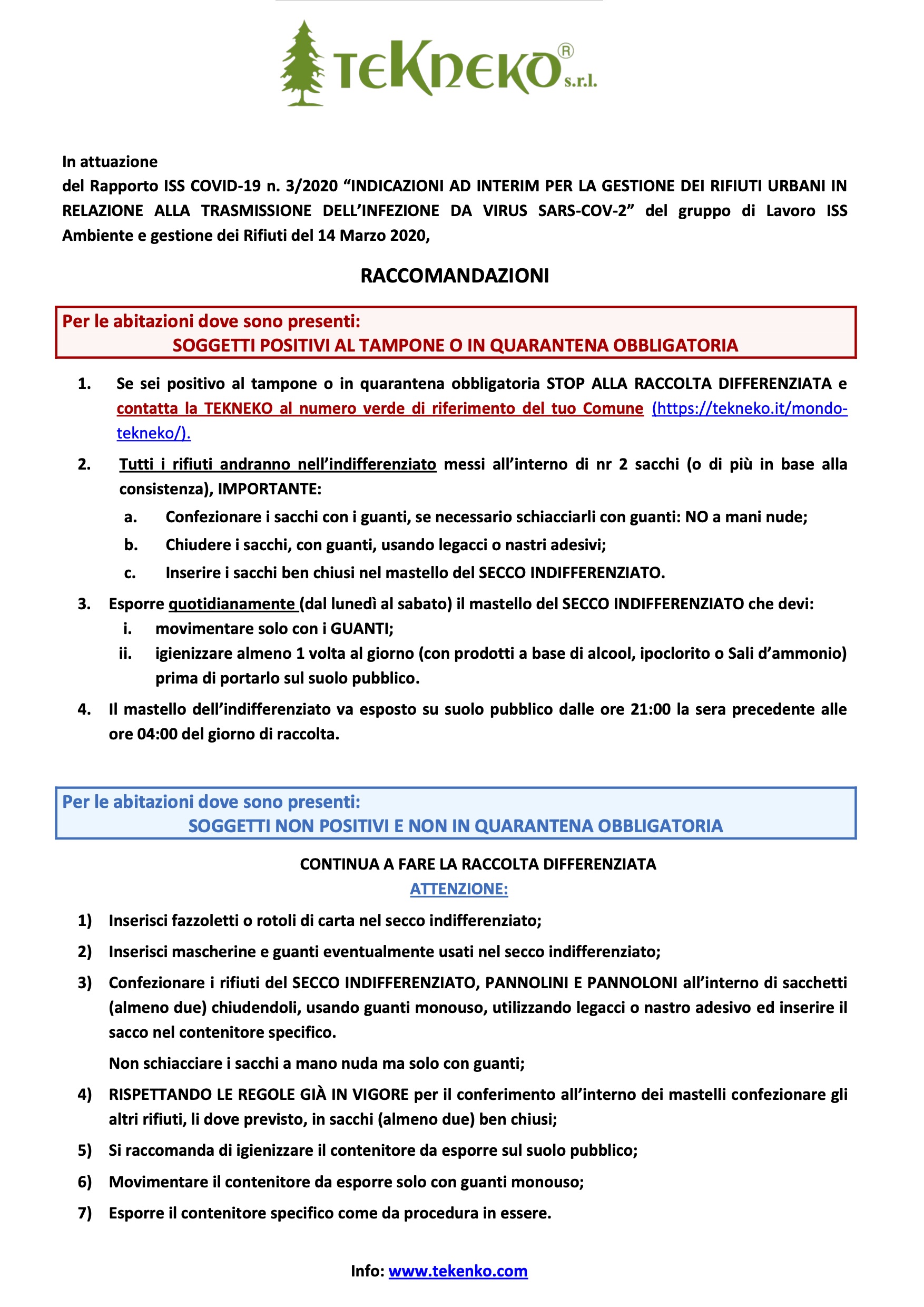raccolta differenziata