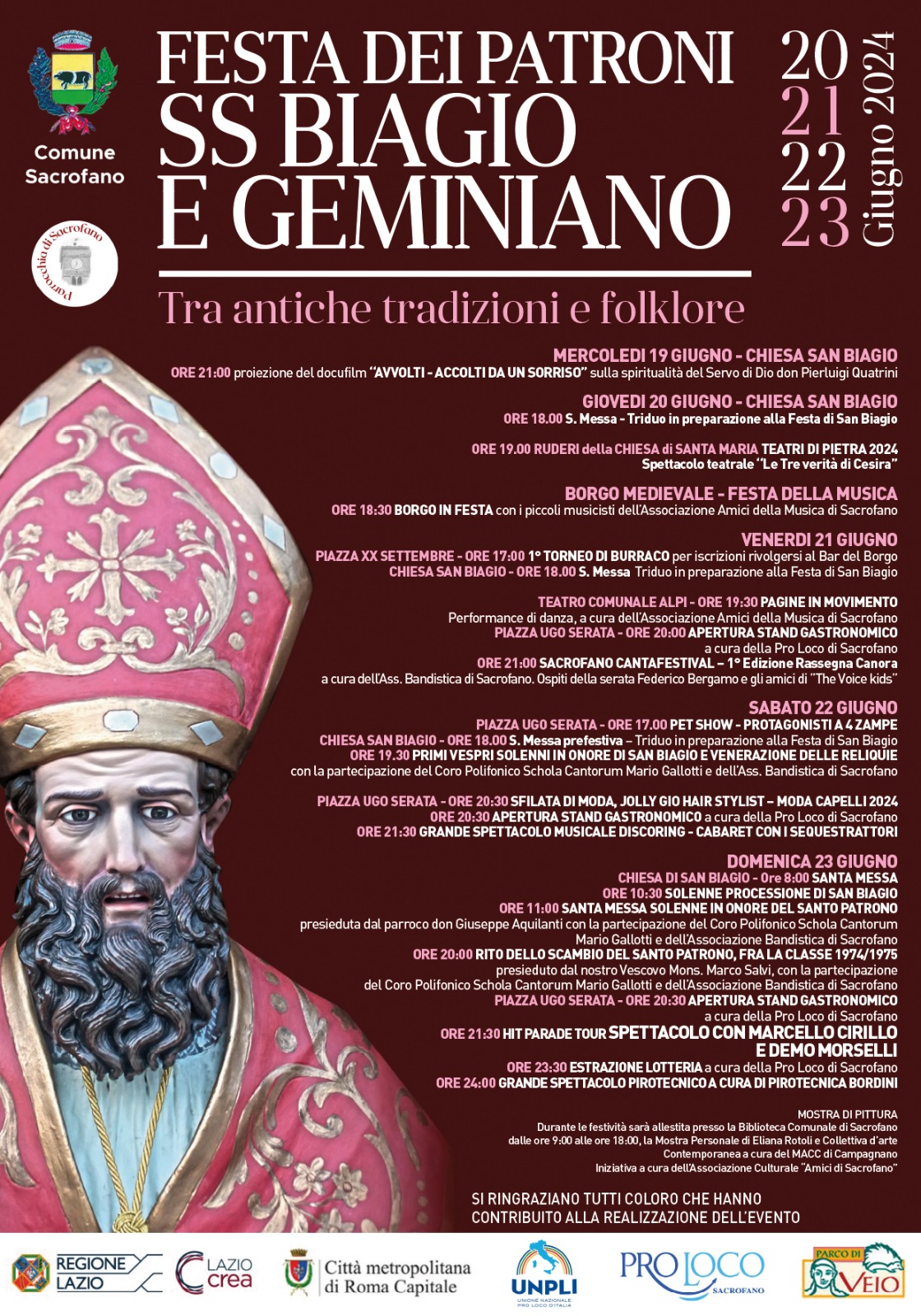 SACROFANO: FESTA DEI PATRONI SS. BIAGIO E GEMINIANO