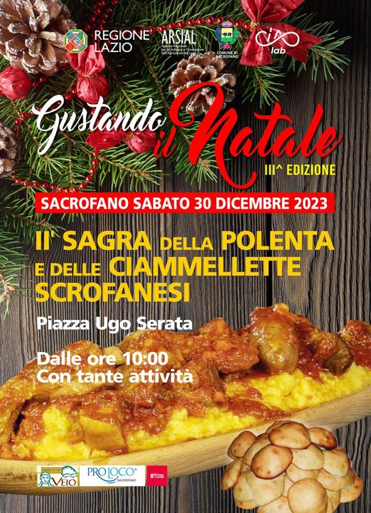 SABATO 30 DICEMBRE SAGRA DELLA POLENTA E DELLE CIAMMELLETTE SCROFANESI