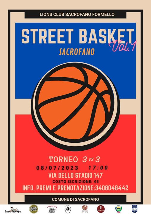 A SACROFANO AL VIA LA PRIMA EDIZIONE DI “STREET BASKET”