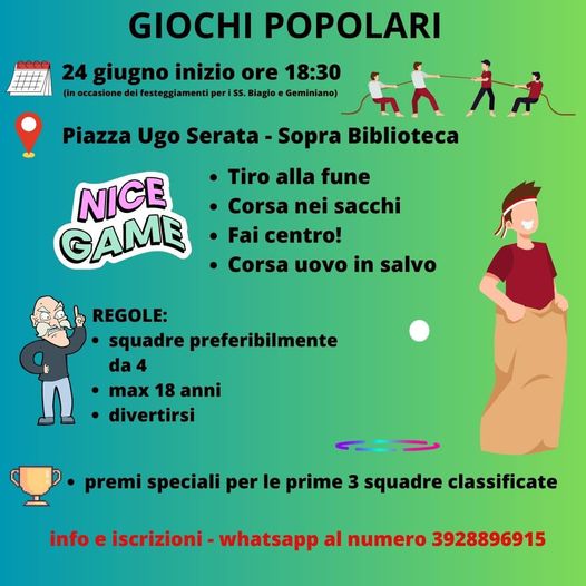  VIVA I GIOCHI POPOLARI