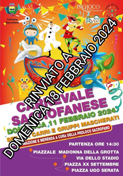 ARRIVA IL CARNEVALE SACROFANESE 2024