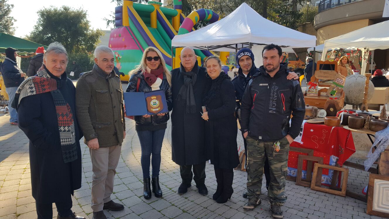 Presenti insieme al Sindaco, il Consigliere Damiano Scolamacchia, il Vice Sindaco Nicola Nanni, l'assessore Isabella Felici e il Presidente della Pro Loco Umberto di Camillo