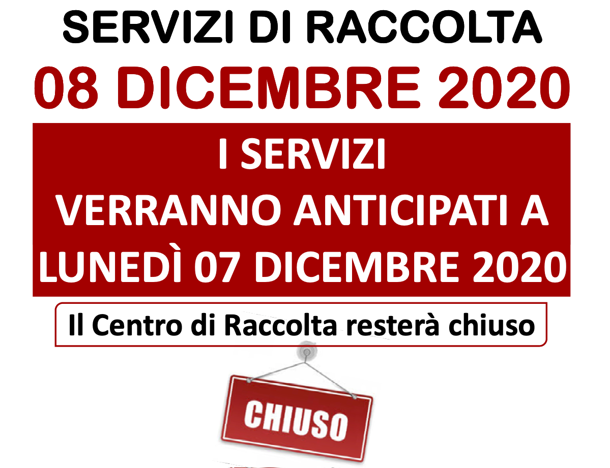 Locandina festività 8 dicembre 2020