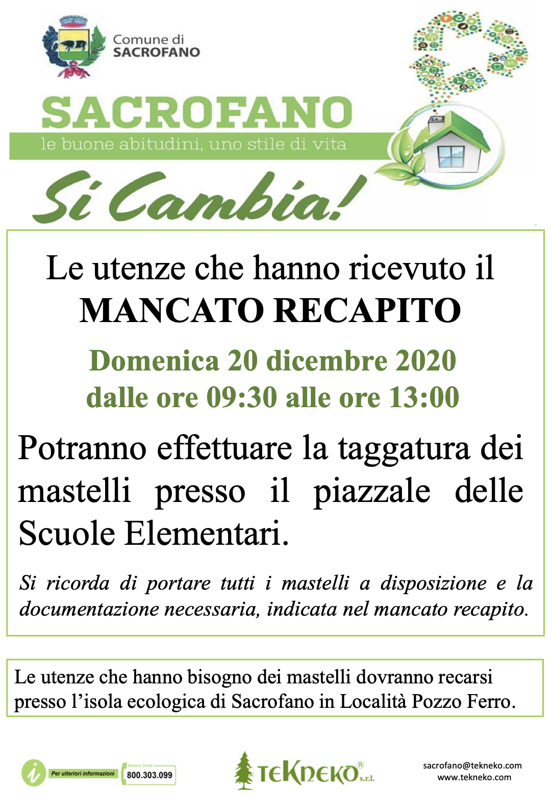 taggatura CDR Sacrofano Piazzale scuole elementari 18.12.2020