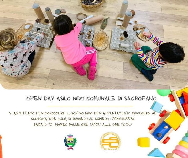 ASILO NIDO COMUNALE: OPEN DAY SABATO 18 MARZO