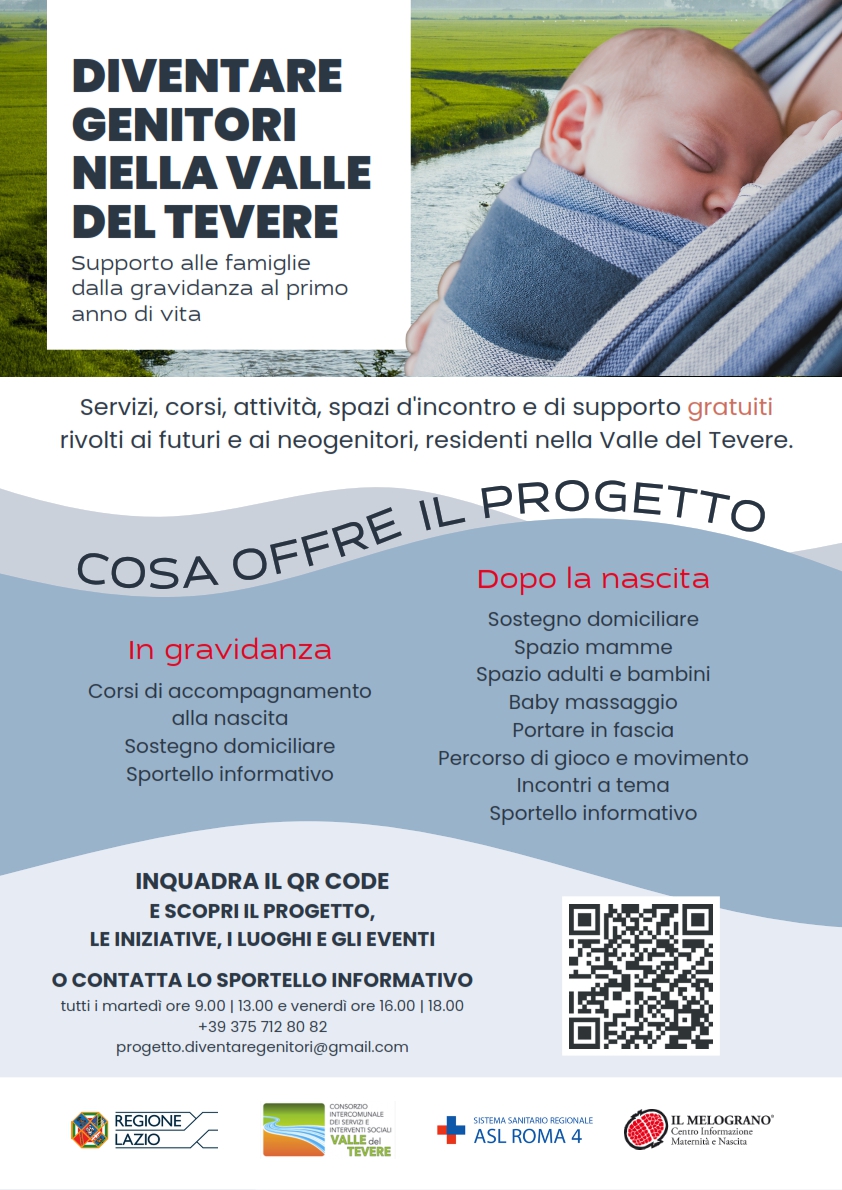 "Progetto Diventare Genitori nella Valle del Tevere": Sostegno e Servizi per Genitori e Bambini nei Primi Anni di Vita